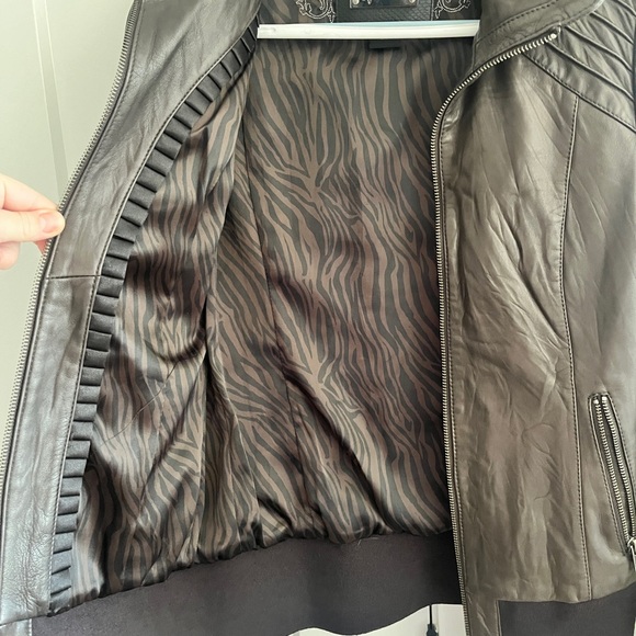 Small brown leather Mackage jacket NWOT - Picture 5 of 8